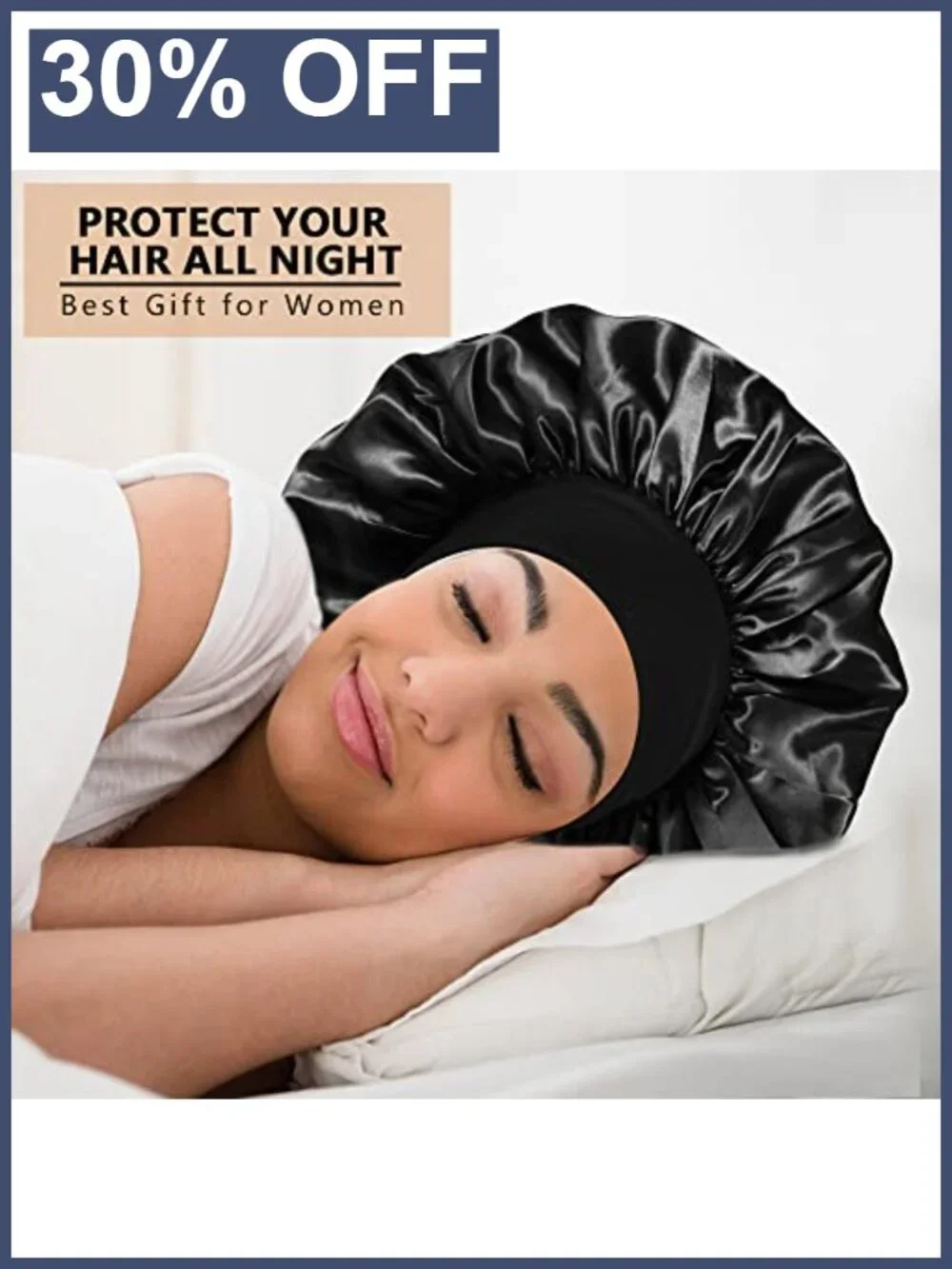 Extra Large Satin Bonnets for Sleeping 3 Pack Hair Bonnet for Black Women